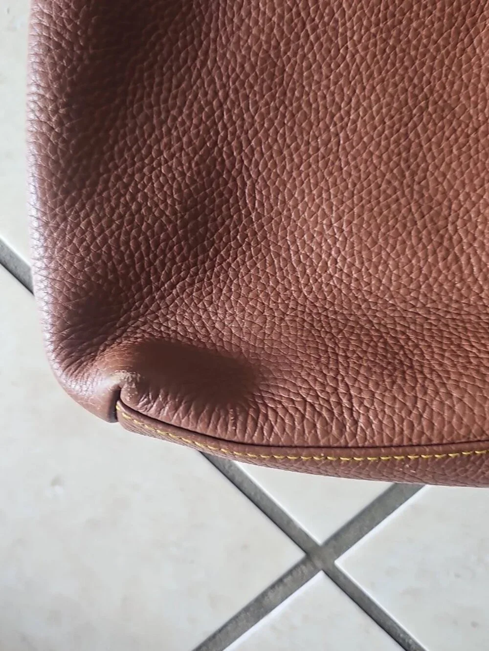 Dooney & Bourke Large Pebble Grain Leather Slouch Hobo Handbag